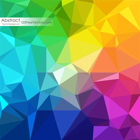 Colorful Geometric Polygon Background Image