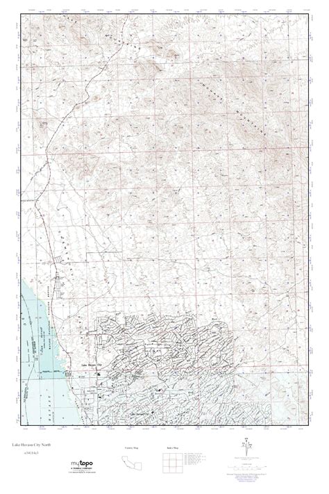 Mytopo Lake Havasu City North Arizona Usgs Quad Topo Map