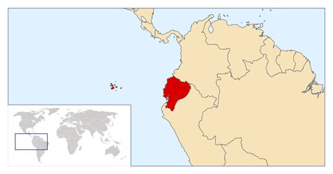 Ecuador Location On Map Cities And Towns Map