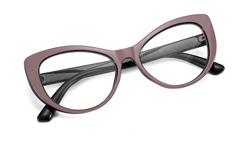 Feisedy Womens Cateye Glasses Frame Printed Eyewear Non Prescription Eyeglasses B2441 Pink 52