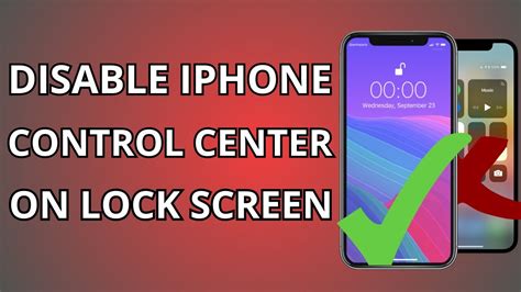 How To Disable Control Center On Lock Screen In Iphone Youtube