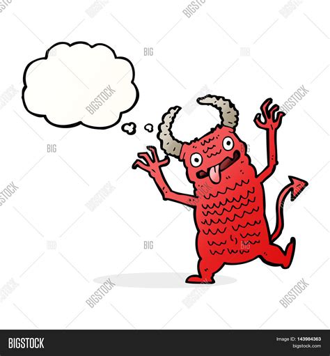 Cartoon Demon Thought Image And Photo Free Trial Bigstock