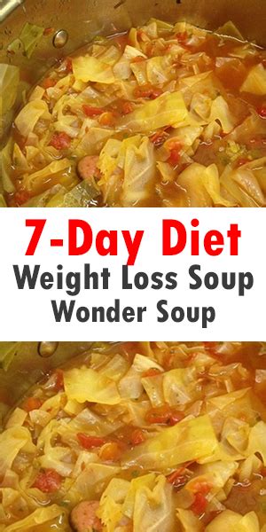 7 Day Diet Weight Loss Soup Wonder Soup Loversrecipes