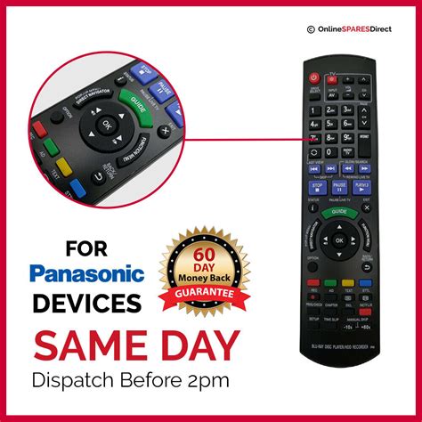 New Remote Control N2qayb000780 For Panasonic Recorder Dmr Pwt530 Dmr