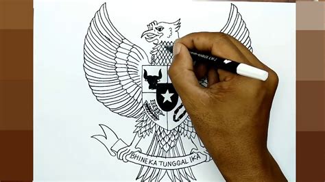 Cara Menggambar Garuda Pancasila Dan Imagesee