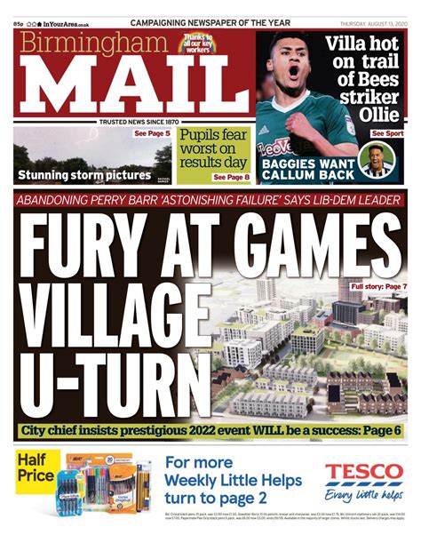 Birmingham Mail August Newspaper Get Your Digital Subscription