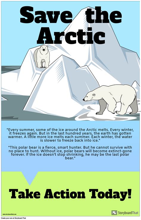 Where Do Polar Bears Live Psa Storyboard Por Ashley Trudeau