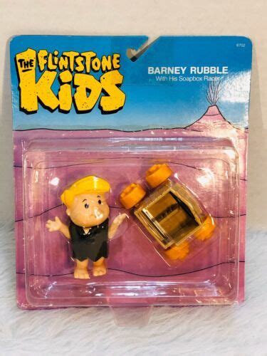 1986 Coleco Flintstone Kids Barney Rubble V2 Mint On Card Factory