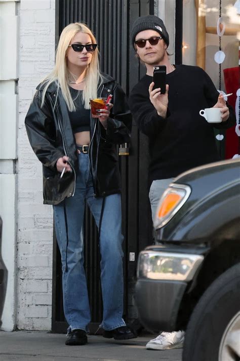 Ashley Benson Flashes Her Midriff While Out For Lunch With Alfie Allen