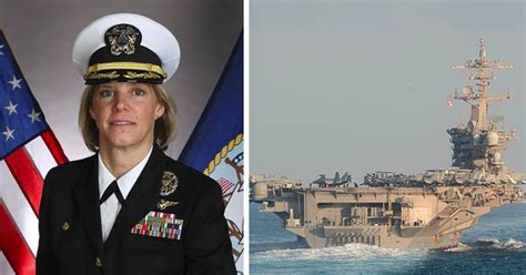 woman to command nuclear powered aircraft carrier for first time