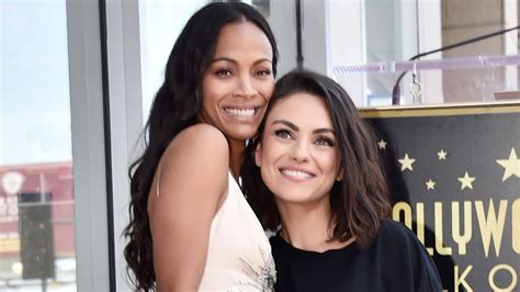 Zoe Saldana And Mila Kunis Telegraph