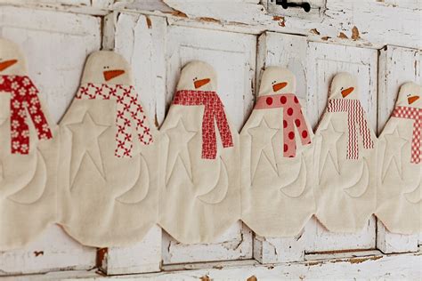 Snowman Table Runner Download Pattern