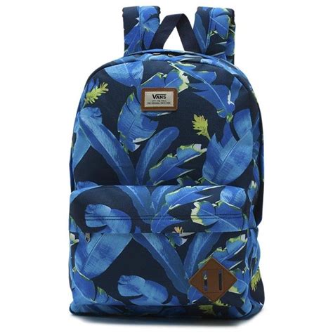 Vans Backpack Old Skool Ii Backpack Dress Blue Bonsai Leaf Vn Oninkb