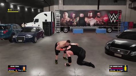 Wwe 2k18 John Cena Vs Undertacker Backstage Brawl Youtube