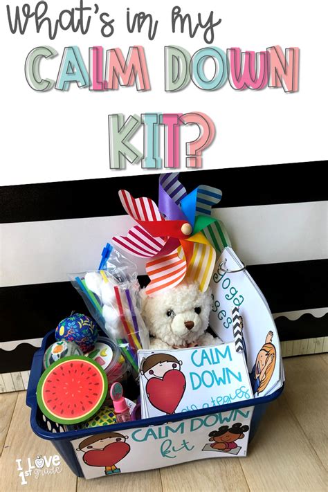 Calm Down Kits In The Classrroom Self Regulation Teaching Students To