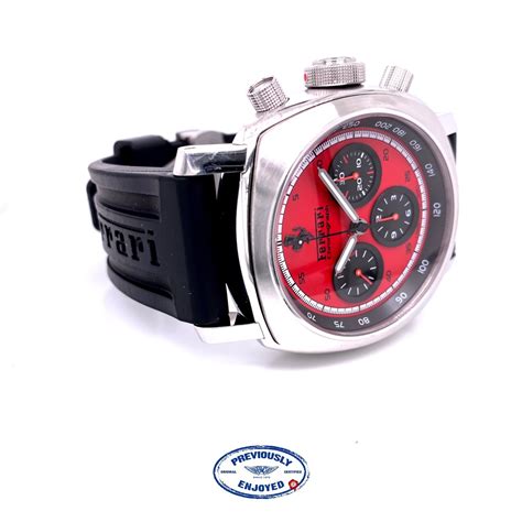 One such model assimilated in the ferrari collection is the panerai ferrari granturismo gmt designed with the latest sports features incorporated in it. Panerai Ferrari Granturismo Chronograph 45mm Red Dial FER00013 8QU0FX - Beverly Hills Watch Company