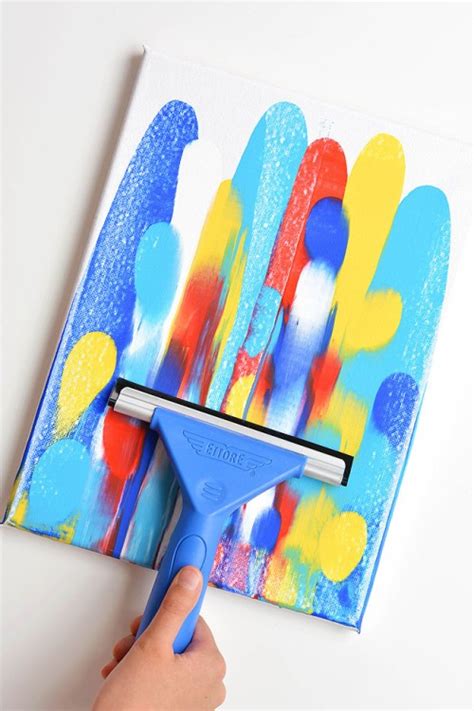 Squeegee Painting How To Paint With A Squeegee As Seen On Tiktok