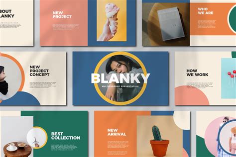 Blanky Powerpoint Template On Yellow Images Creative Store