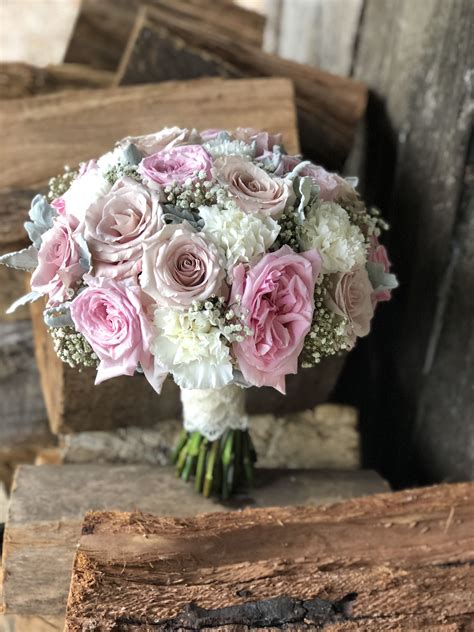 Bridal Bouquet Of Vintage Style Blooms Created By Lovely Bridal Blooms