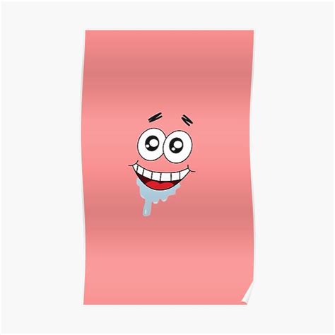 Patrick Star Derpy Face Poster By Valivaly99 Redbubble