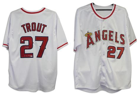 Mike Trout Signed Jersey Autographed Jerseys