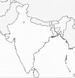 abcteach Printable Worksheet: Blackline Map of India