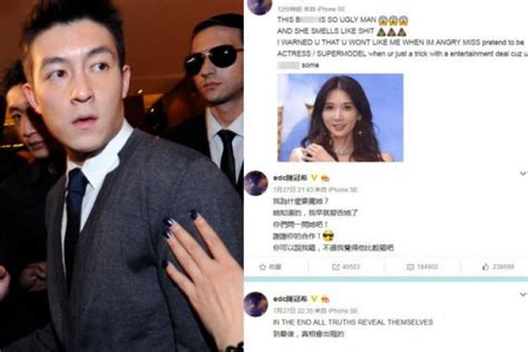 Edison Chen Attacks Chiling Lin On Weibo Says She Knows Why I Warned