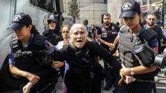 Turkey Police Fire Tear Gas At Mothers Protest Bbc News