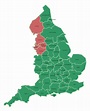Download A Free Map Of North West England - JPG And PNG