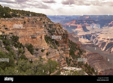 View From Yavapai Point Grand Canyon National Park Az Stock Photo Alamy