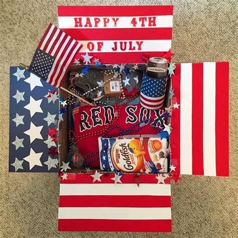 4th Of July Patriotic American Flag Themed Military Care Package I Made