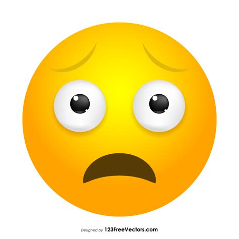 Worried Face Emoji Clipart