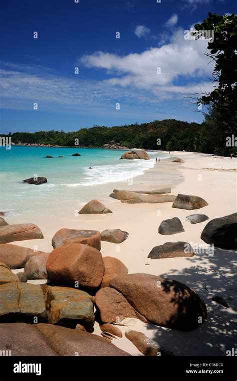 Praslin Island Seychelles Paradisiacal Anse Lazio Beach One Of The