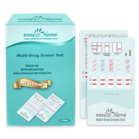 Easyhome 10 Panel Instant Dip Drug Testing Kits Edoap 3104 2pack