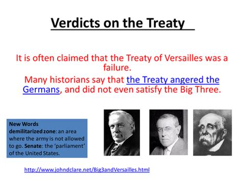 Verdicts On The Treaty Of Versailles Teaching Resources