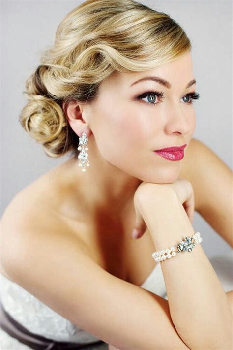 Old Hollywood Glam Updo Glamorous Wedding Hair Wedding Hairstyles