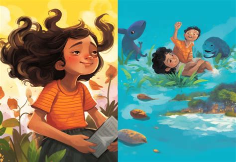 Draw A Cool Children Story Book Illustration By Thansimkalam Fiverr