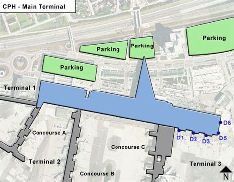 Copenhagen Airport Cph Main Terminal Map