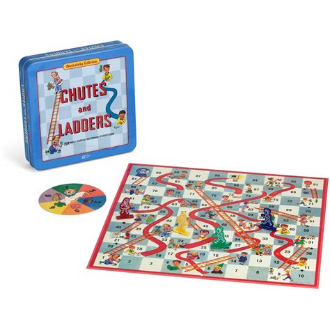 Chutes And Ladders Board Game Nostalgia Edition Game Tin