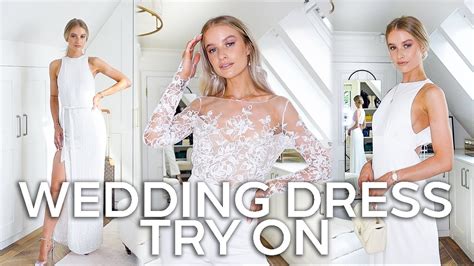 Wedding Dress Try On And Bridal Styling Tips Inthefrow Youtube