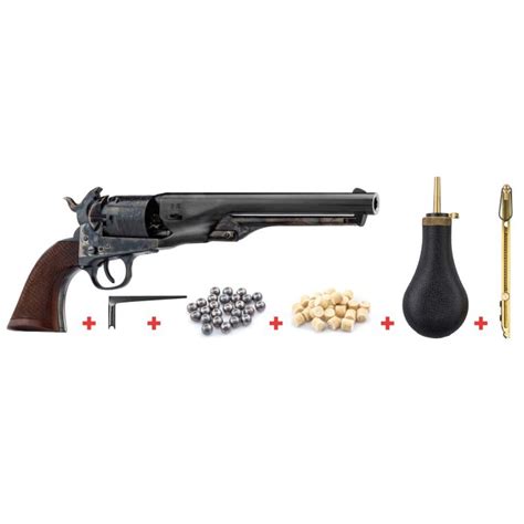 Pack Revolver Colt Navy 1861 Calibre 36 Poudre Noire Davide Pedersoli