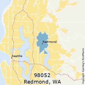 From simple map graphics to detailed satellite maps. Best Places to Live in Redmond (zip 98052), Washington
