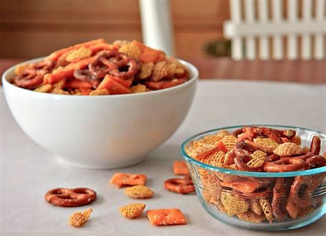 Ranch Snack Mix Made With Crispix Cereal Pretzels And Cheese