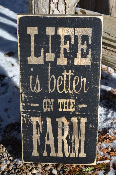 Life Is Better On The Farm Vintage Wooden Sign Farmhouse Decor Etsy