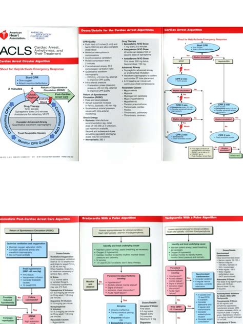 Give us a call to let us know what days you plan to take the course. ACLS Pocket Card | Stroke | Myocardial Infarction