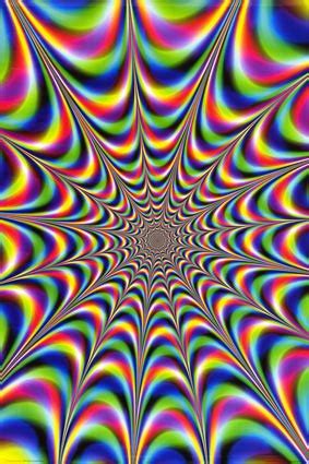 Optical Illusions: Moving Fractal