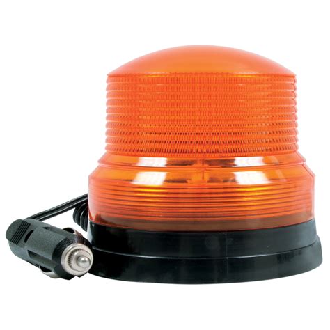 Roadpro 12 Volt Strobe Light With Magnetic Mount Amber Lens