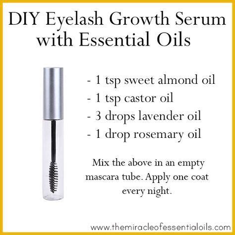 It will make your eyelashes soft and shiny. DIY Essential Oil Eyelash Growth Serum for Thicker Longer ...