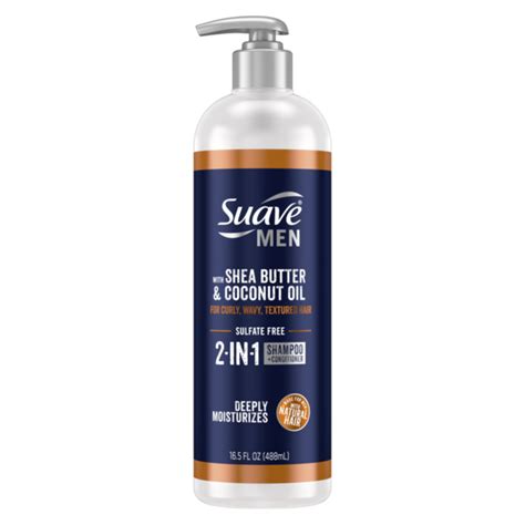 Suave Men 2 In 1 Shampoo Conditioner With Shea Butter And Coconut Oil