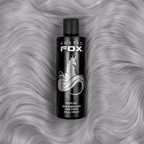 Arctic Fox Sterling Vegan Hair Dye In Sterling Silver Fox Hair Dye Arctic Fox Hair Color
